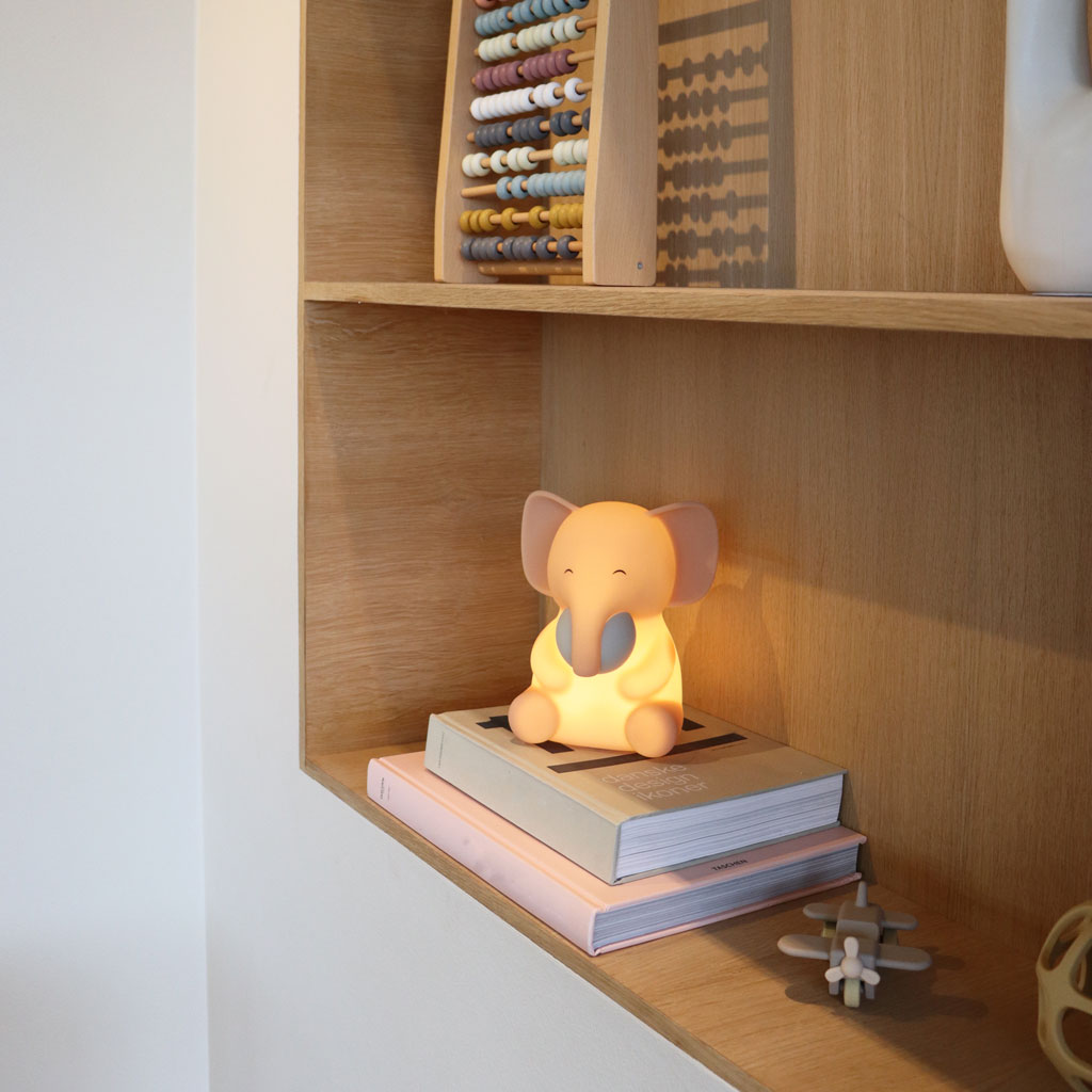 nuuroo Sigge silicone lamp Elephant Lamp Rose dust