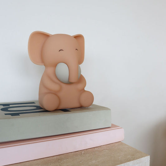 nuuroo Sigge silicone lamp Elephant Lamp Rose dust