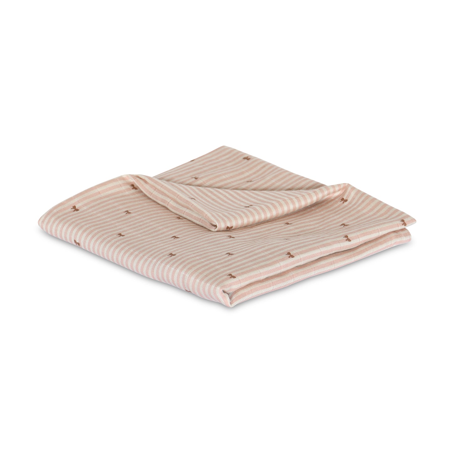 nuuroo Valentin bamboo muslin swaddle Swaddle Stripe bow