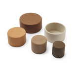 nuuroo Vanja silicone stacking tower Toy Brown color mix
