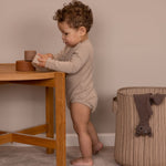 nuuroo Vanja silicone stacking tower Toy Brown color mix