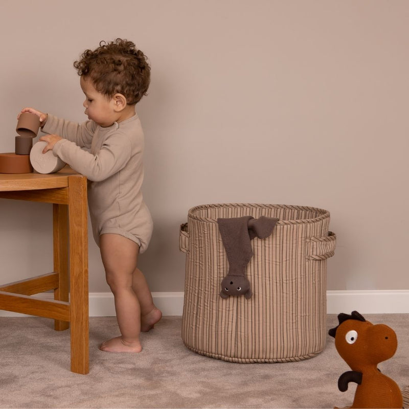 nuuroo Vanja silicone stacking tower Toy Brown color mix