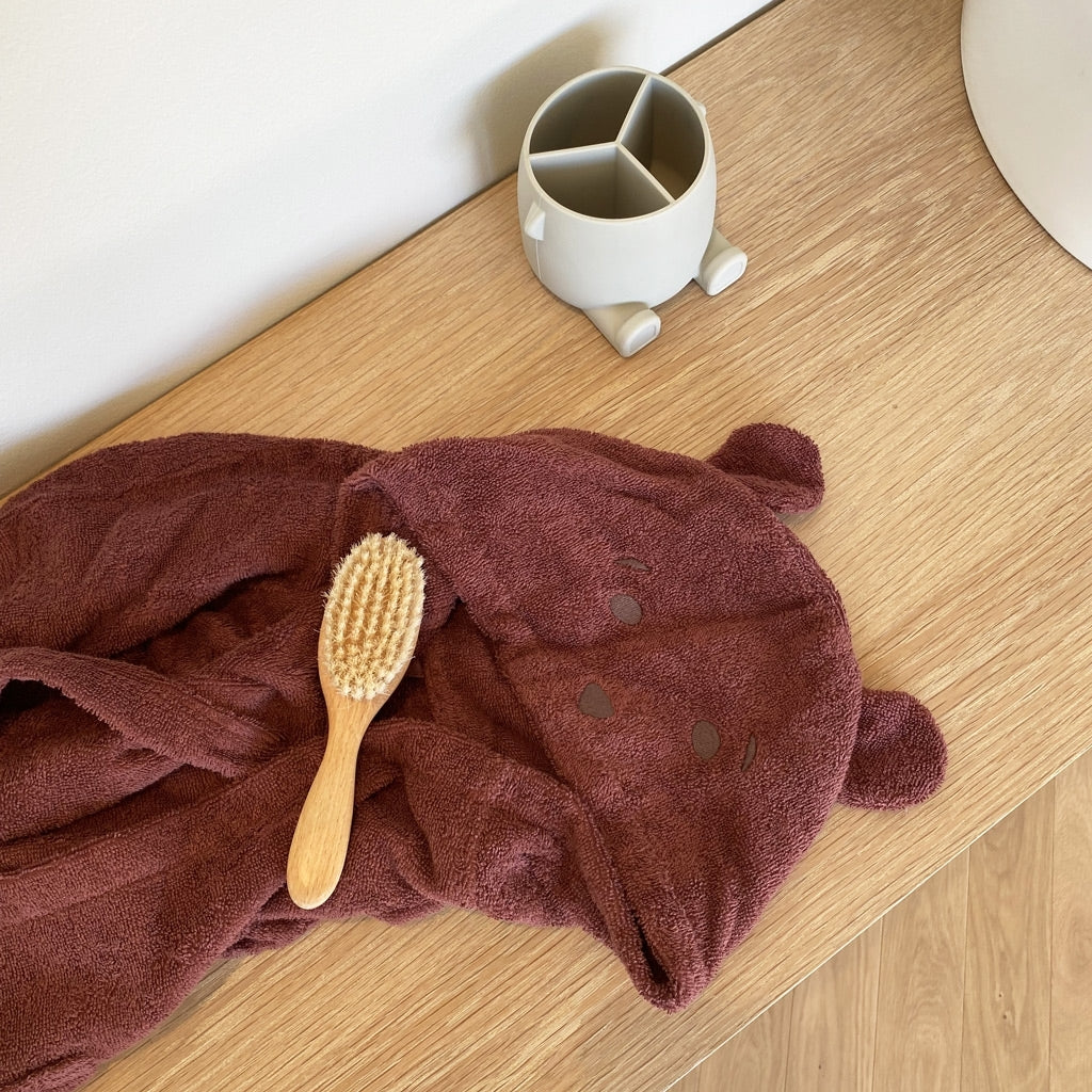 nuuroo Achaia terry bathrobe Towel Mahogany