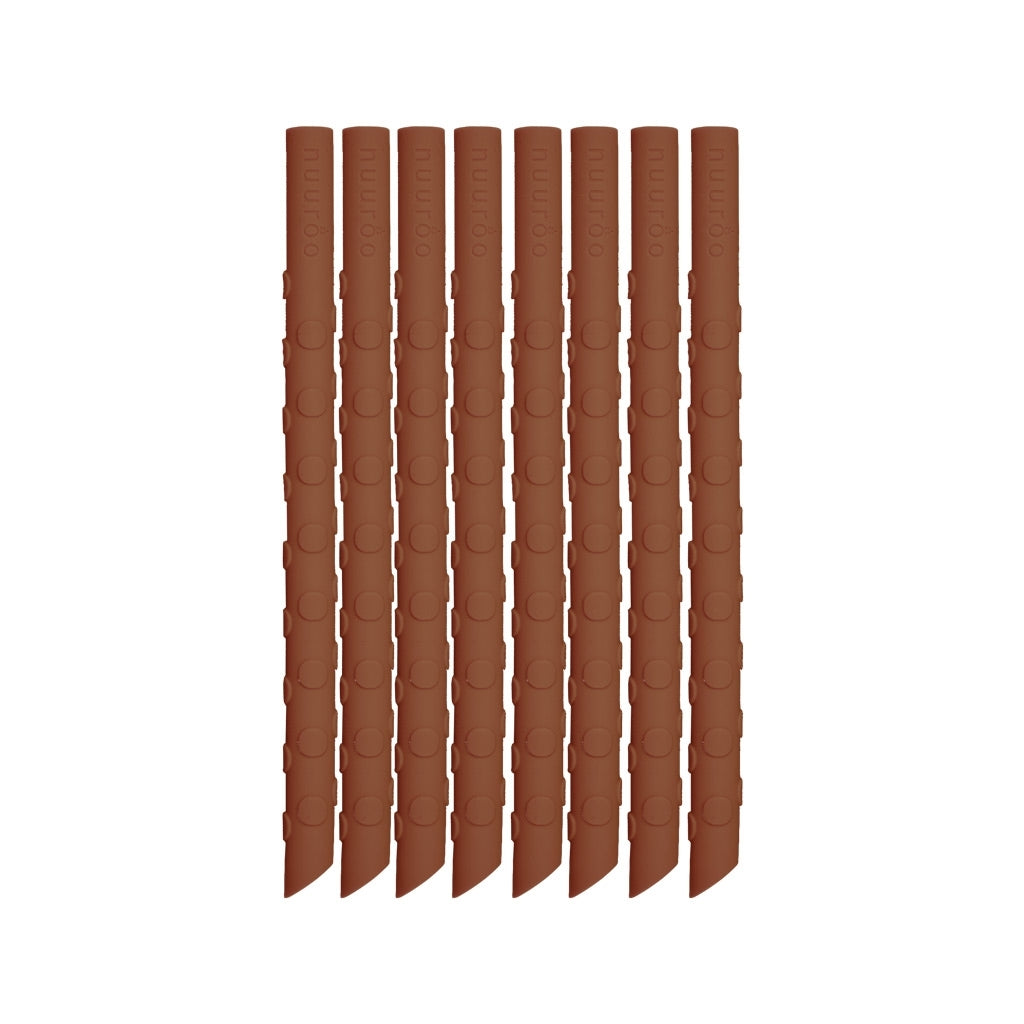 nuuroo Ada silicone straw - 8 pack Straw Caramel Café