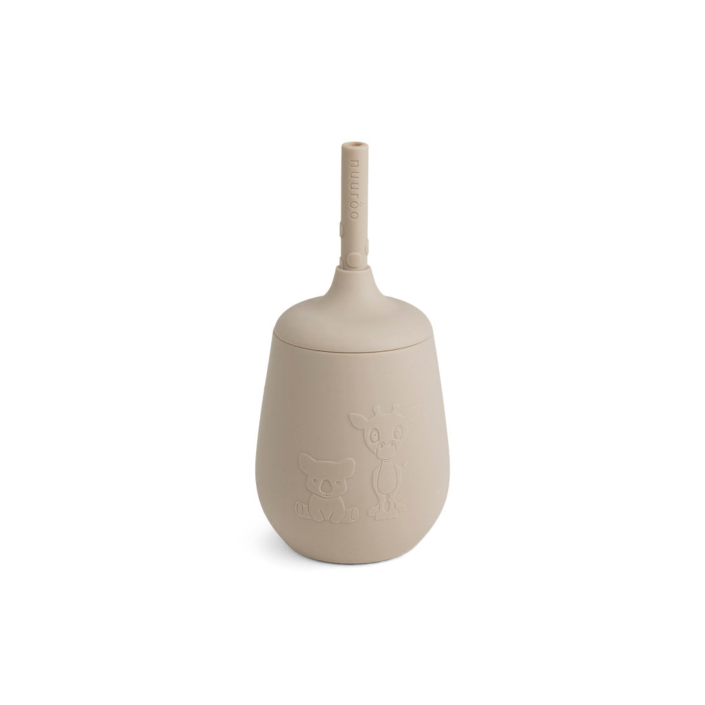nuuroo Adita silicone cup with straw Cup Cobblestone