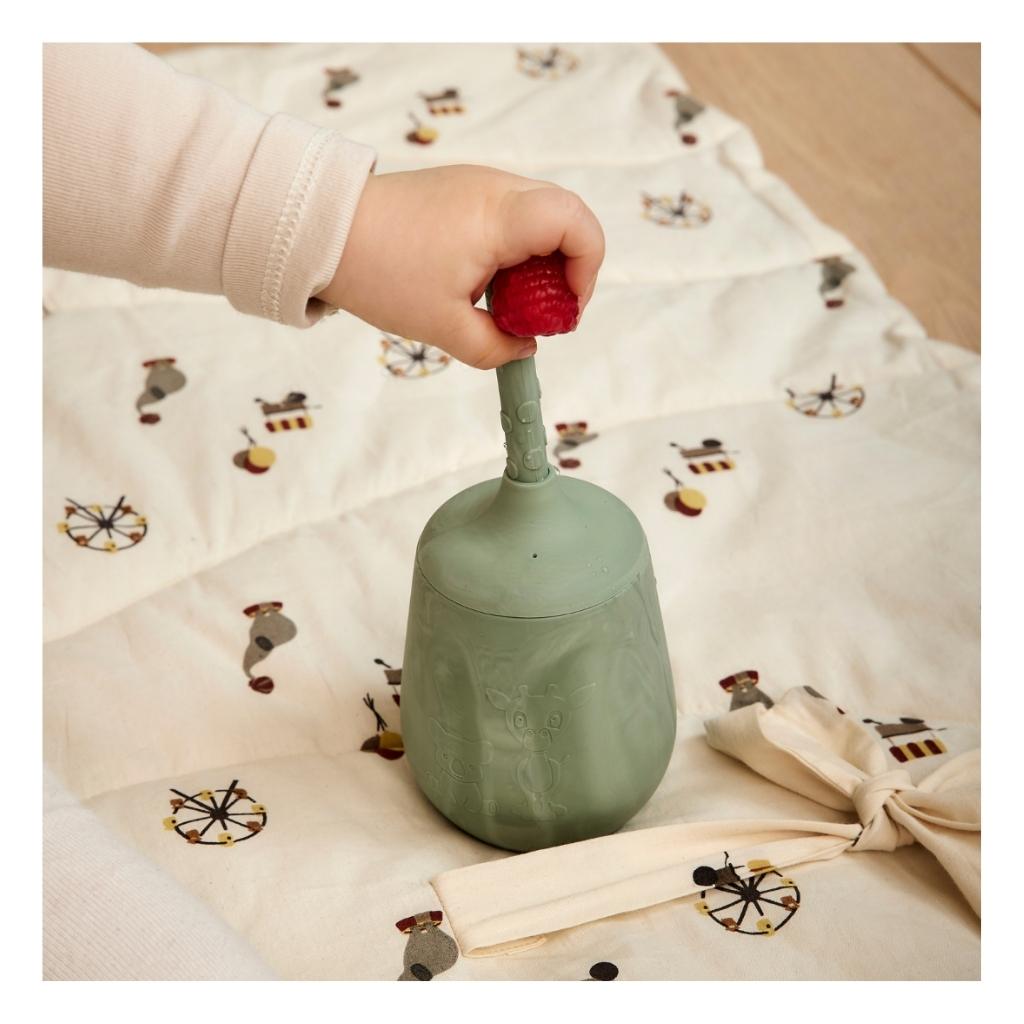 nuuroo Adita silicone cup with straw Cup Light green mix