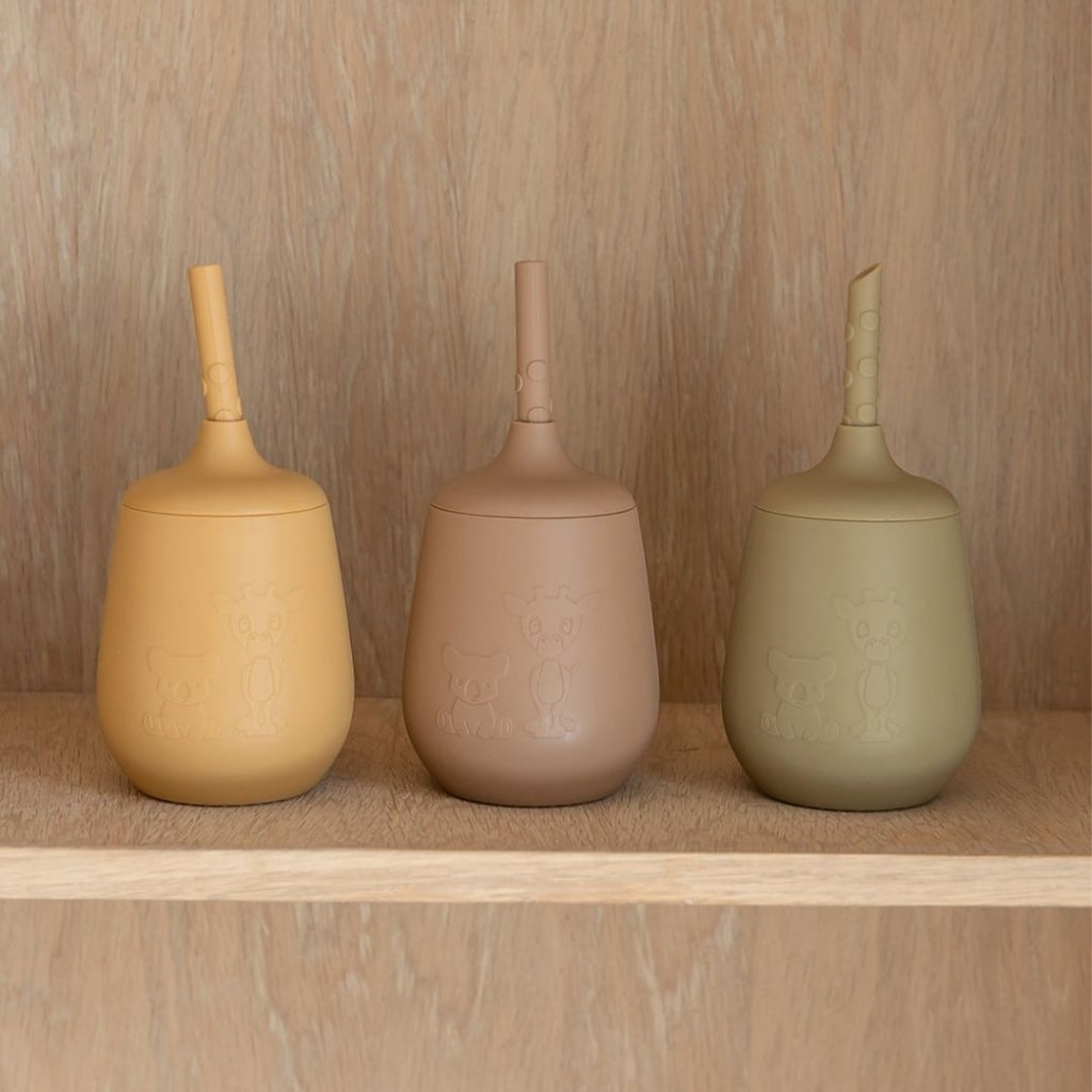 nuuroo Adita silicone cup with straw Cup Olive green