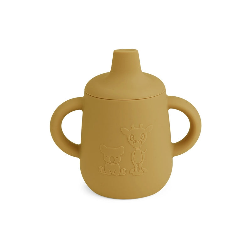 nuuroo Aiko silicone cup with sippy Cup Dusty yellow