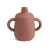 nuuroo Aiko silicone cup with sippy lid Cup Mahogany