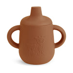 nuuroo Aiko silicone cup with sippy lid Cup Caramel Café