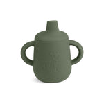 nuuroo Aiko silicone cup with sippy lid Cup Dusty green