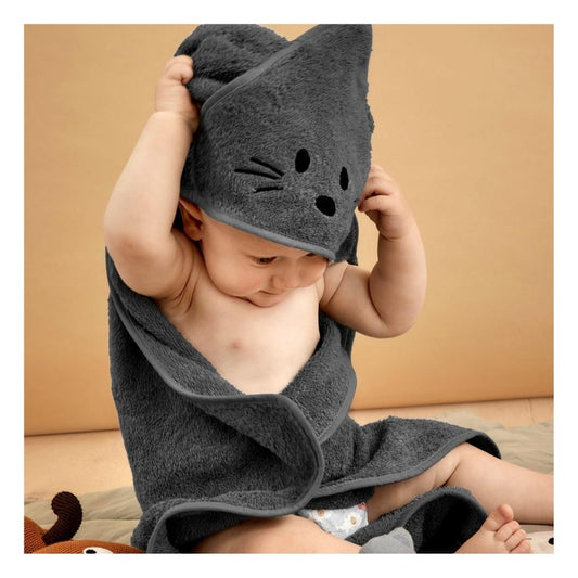 nuuroo Aki hooded baby towel Towel Asphalt