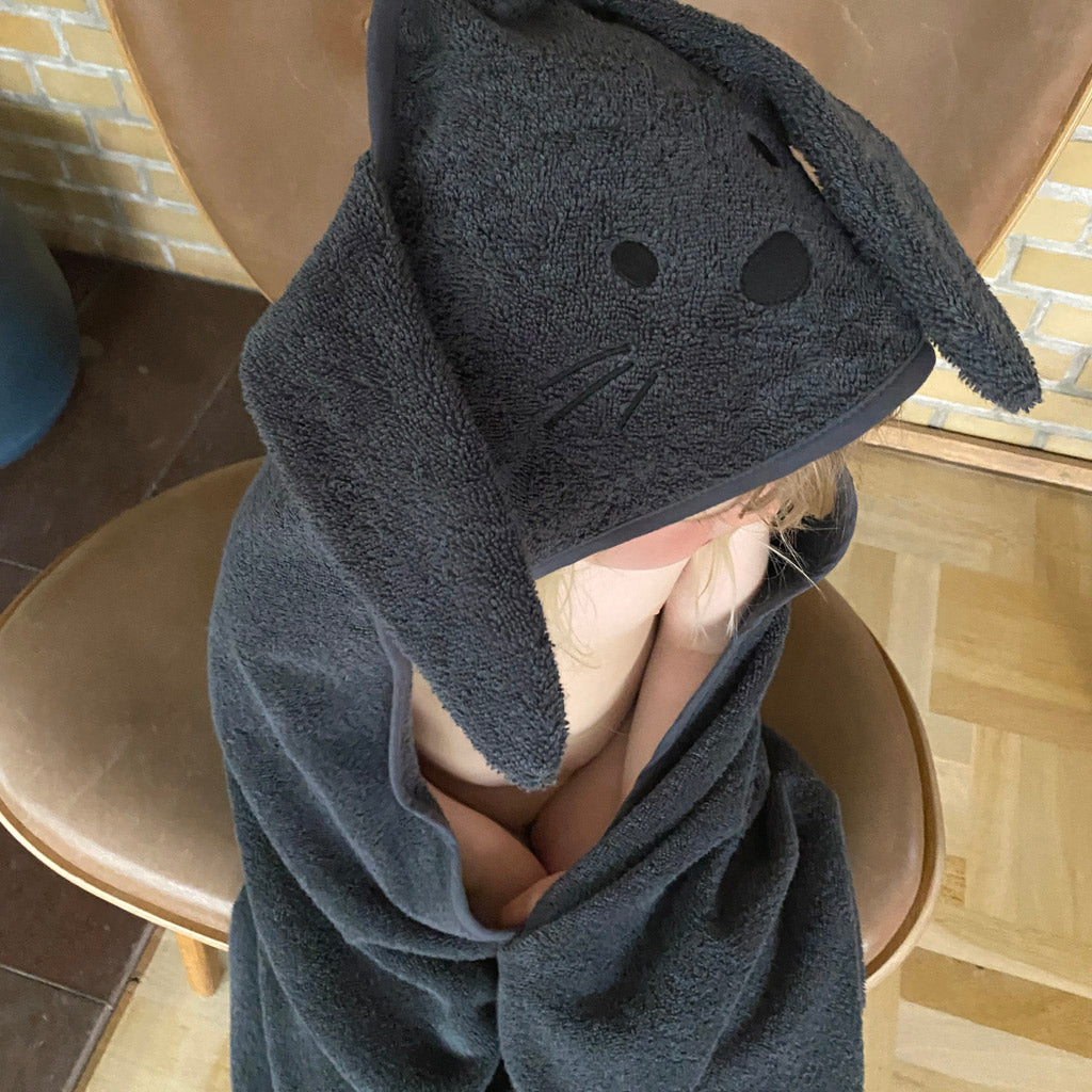 nuuroo Aki hooded junior towel Towel Asphalt