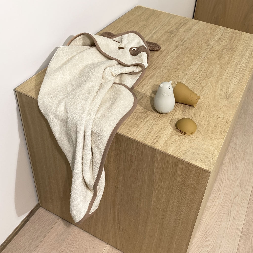 nuuroo Aki hooded junior towel Towel White Swan