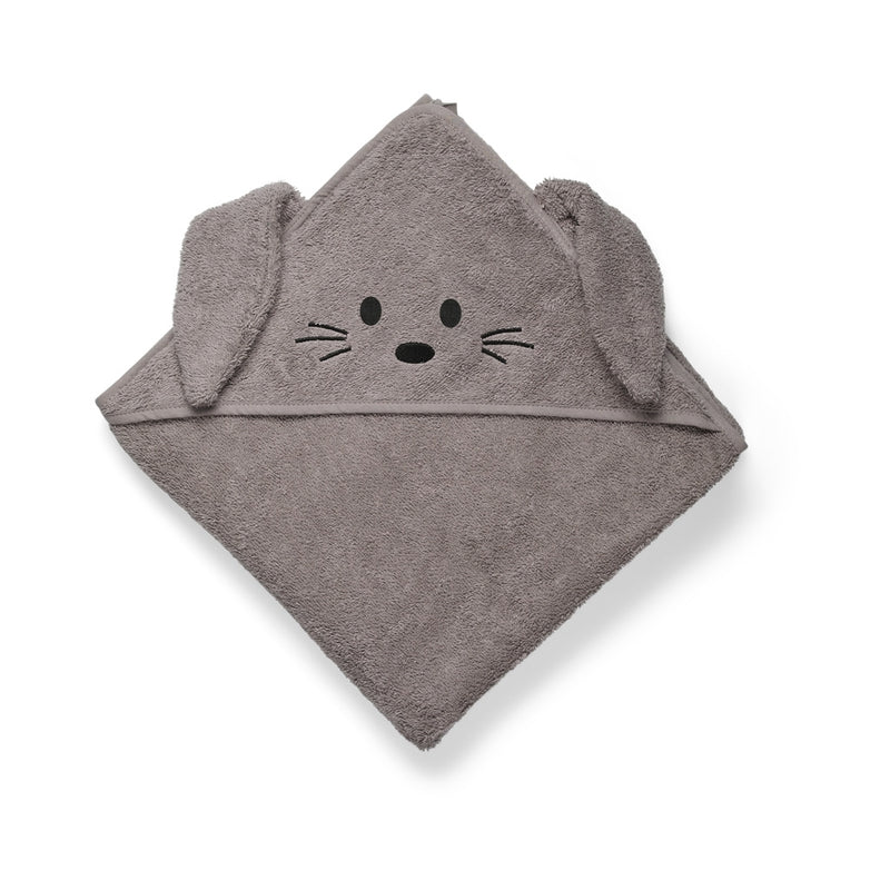 nuuroo Aki hooded towel - baby Towel Cobblestone
