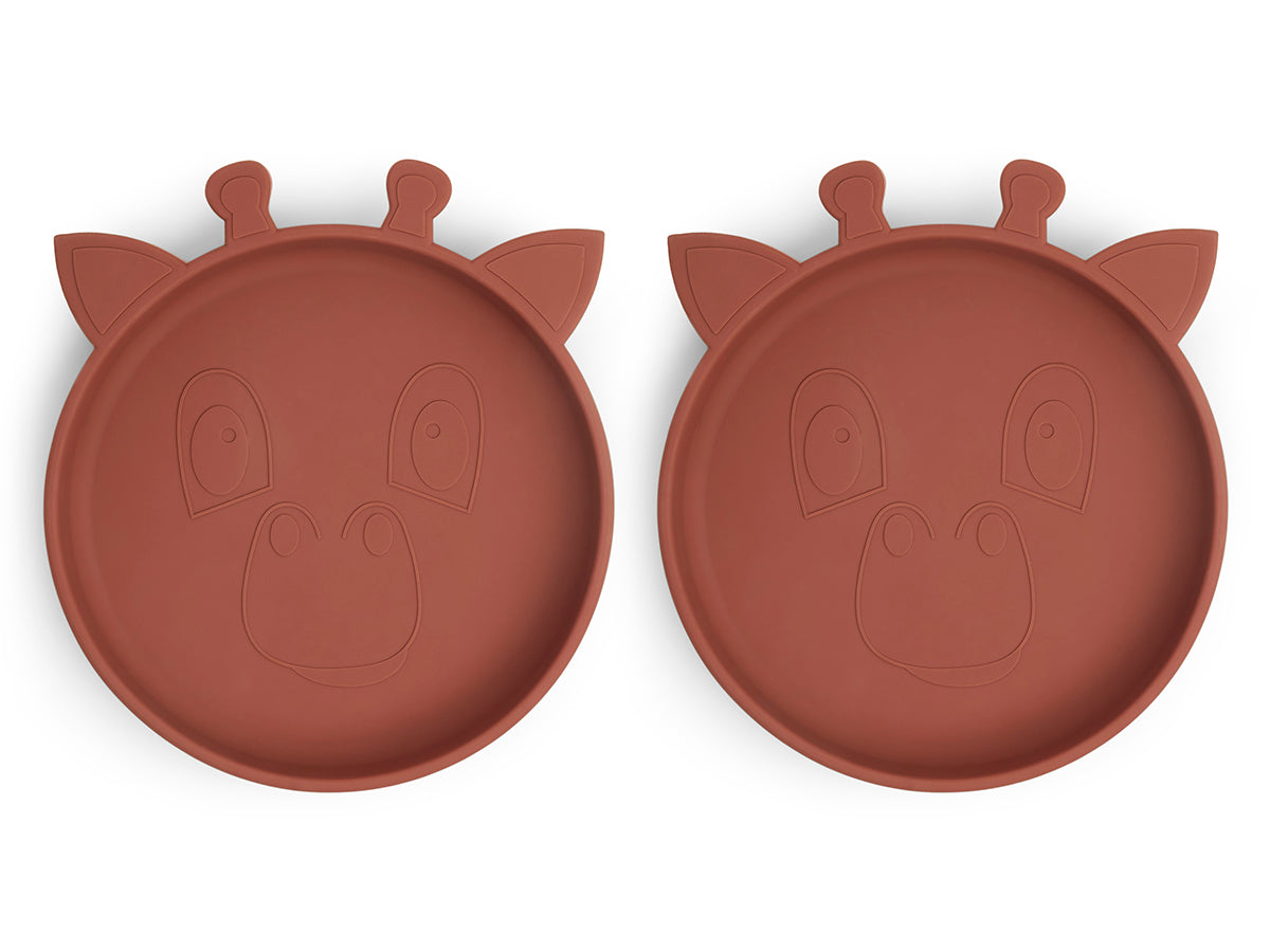nuuroo Akila silicone plate - 2 pack Plate Mahogany