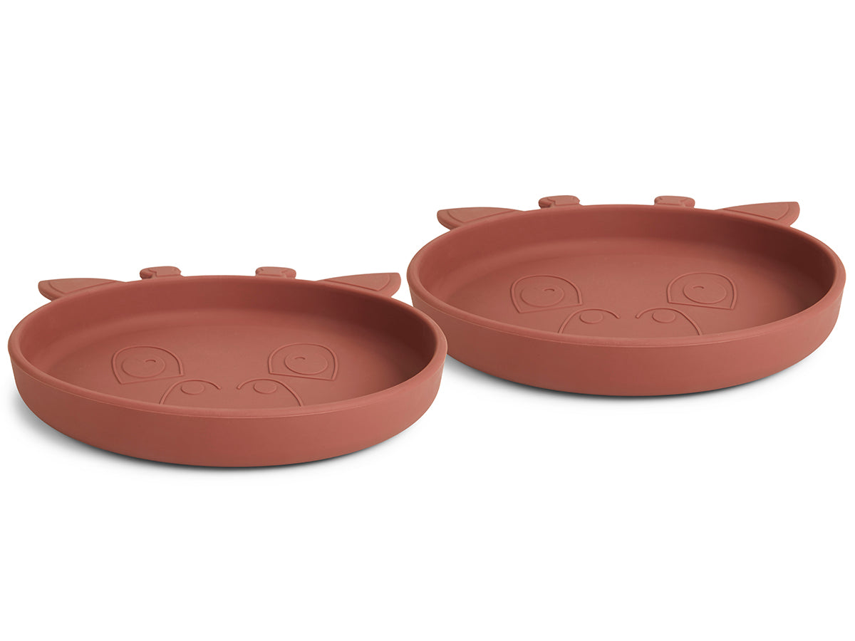 nuuroo Akila silicone plate - 2 pack Plate Mahogany
