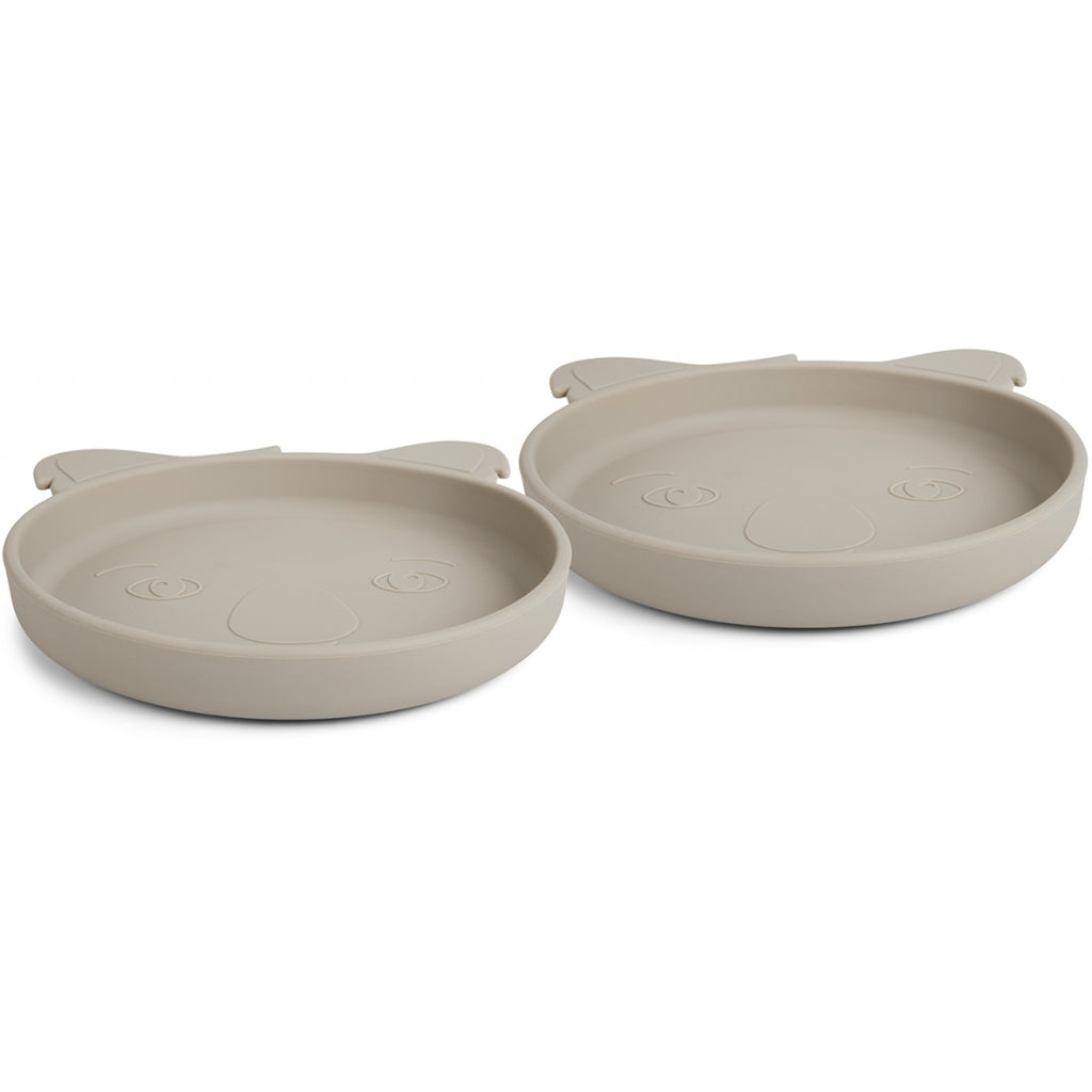 nuuroo Akila silicone plate - 2 pack Plate Cobblestone