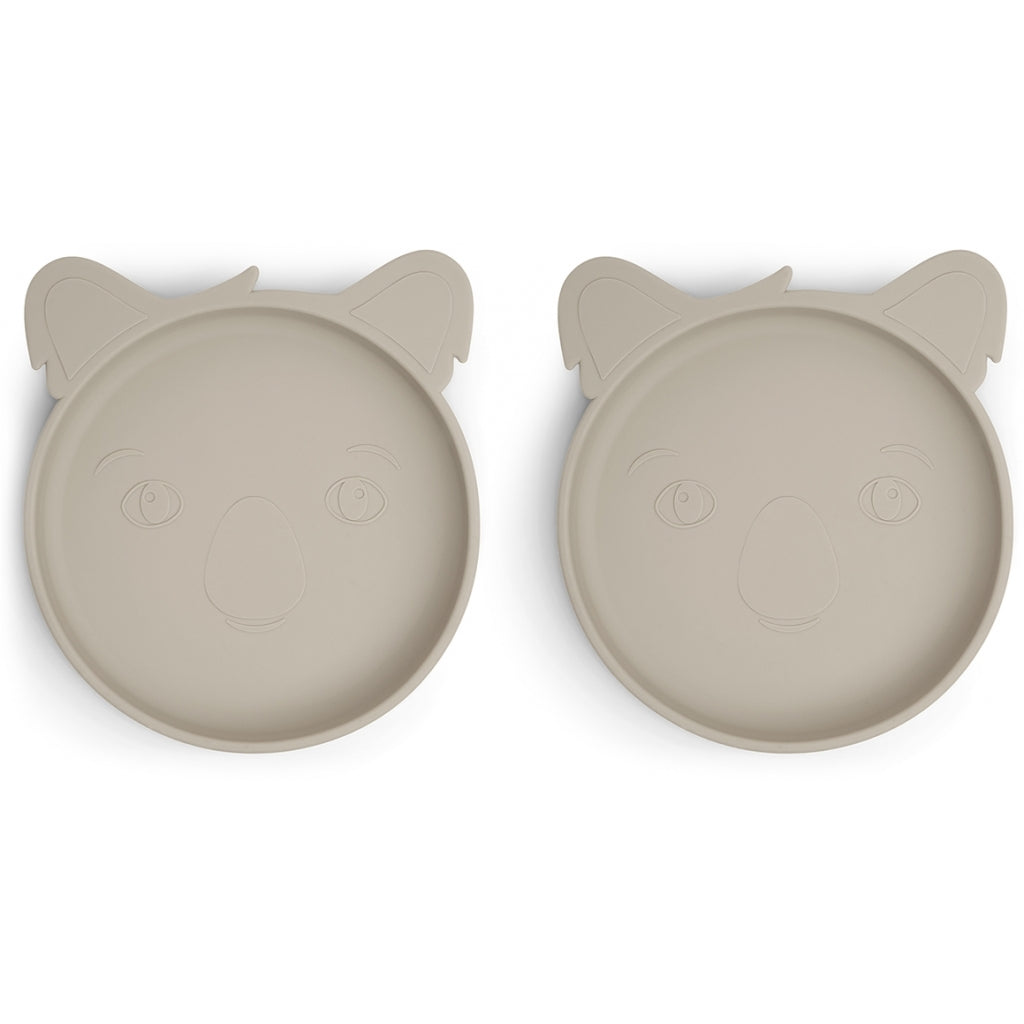 nuuroo Akila silicone plate - 2 pack Plate Cobblestone