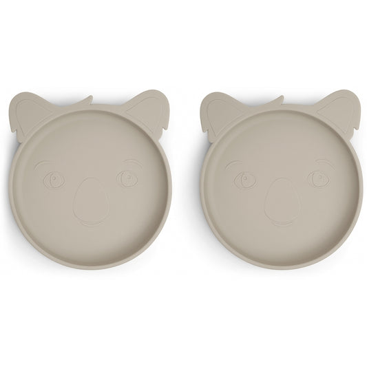 nuuroo Akila silicone plate - 2 pack Plate Cobblestone
