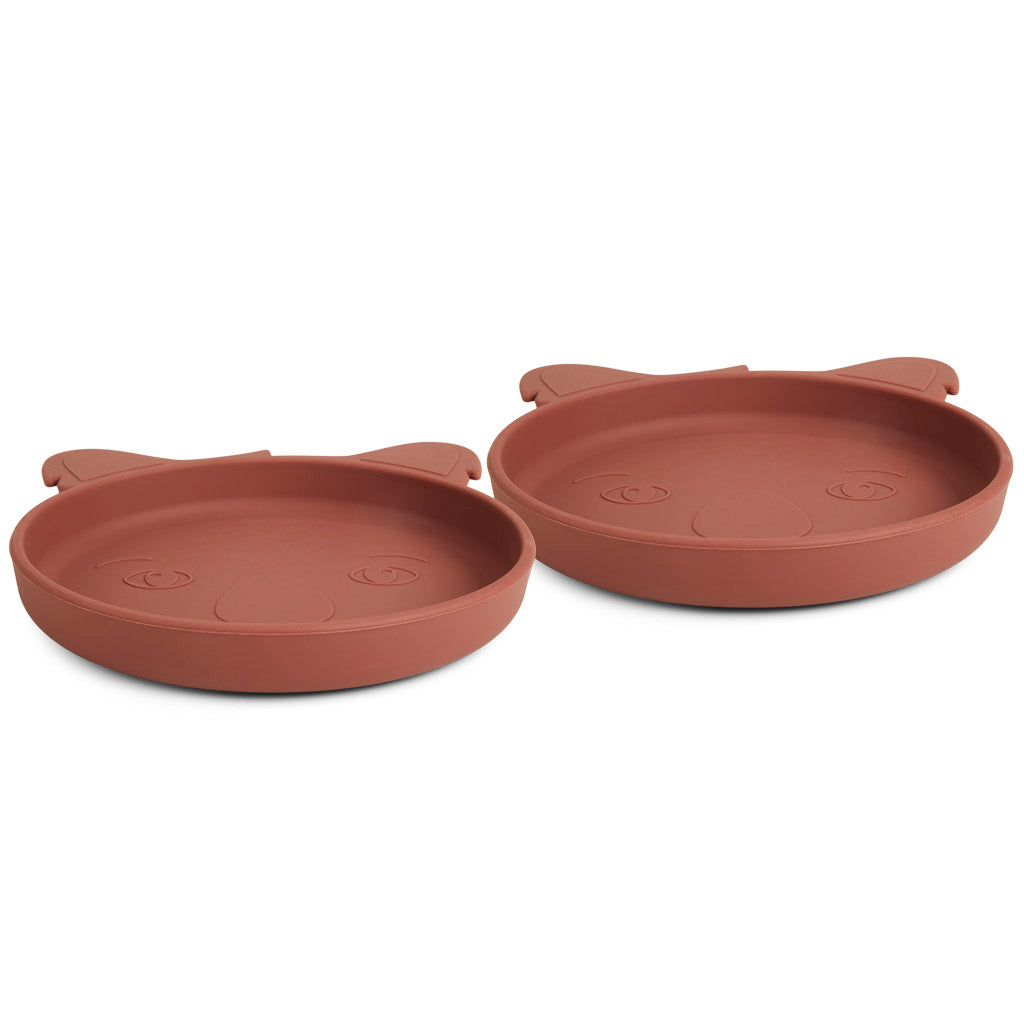 nuuroo Akila silicone plate - 2 pack Plate Mahogany