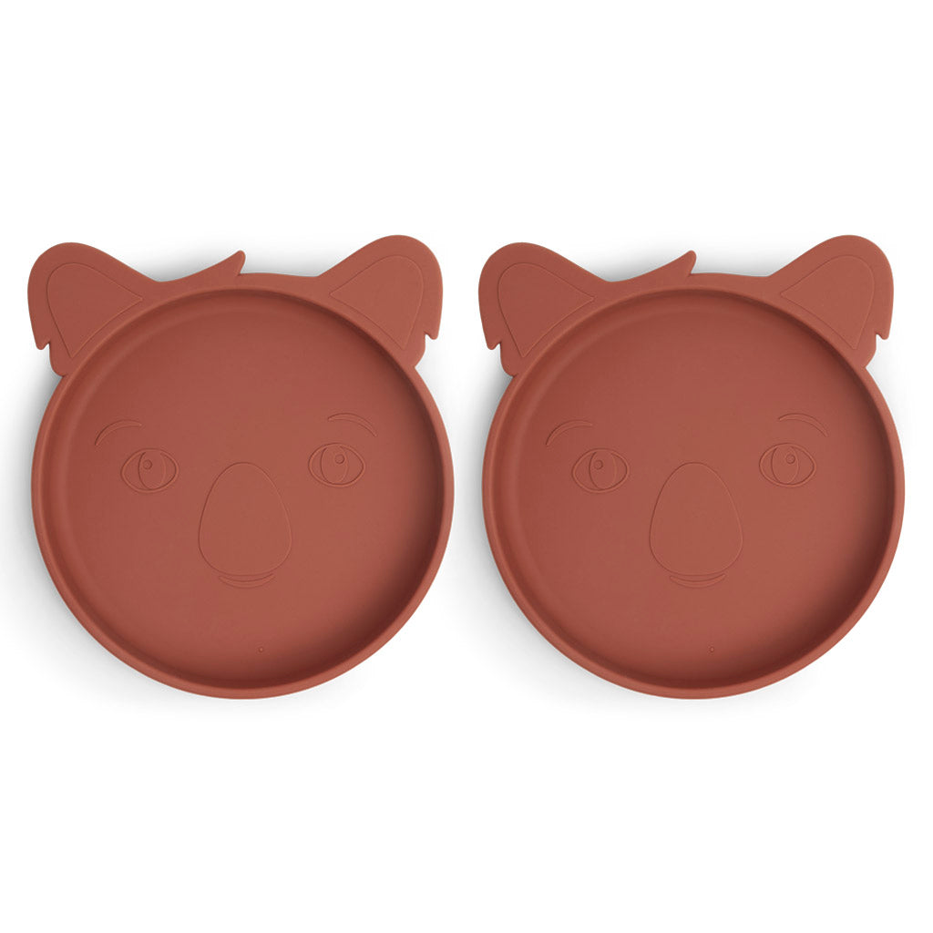 nuuroo Akila silicone plate - 2 pack Plate Mahogany