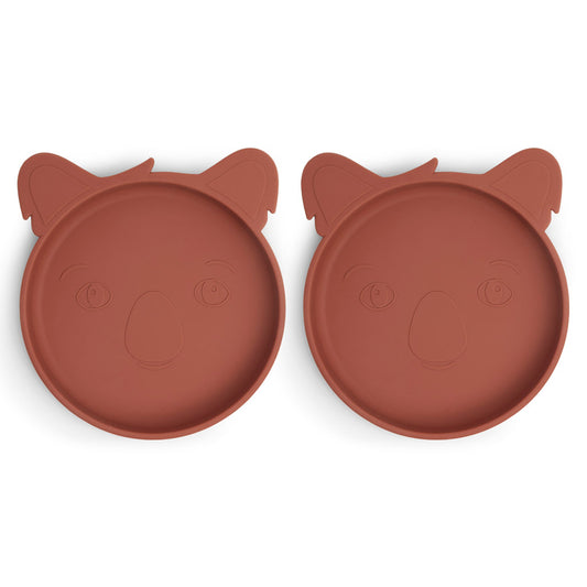 nuuroo Akila silicone plate - 2 pack Plate Mahogany