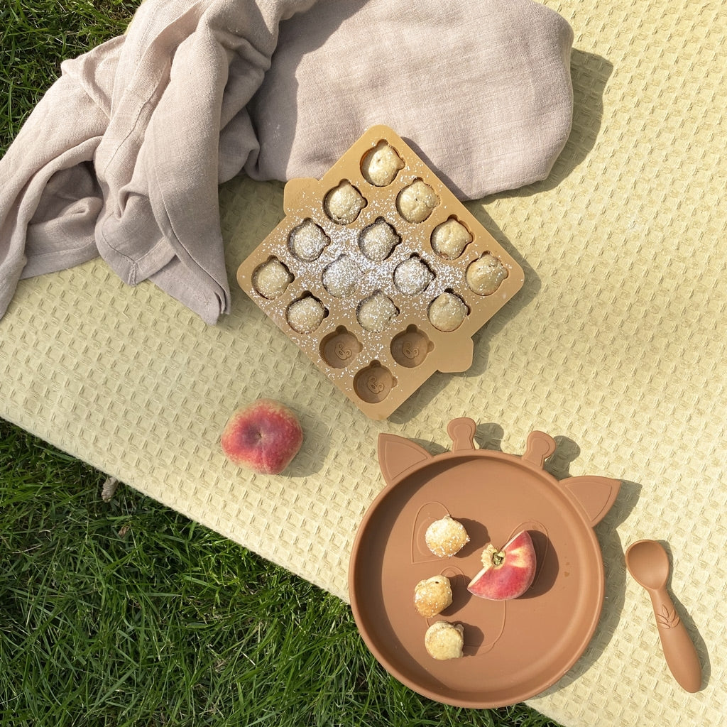 nuuroo Akila silicone plate - 2 pack Plate Caramel Café