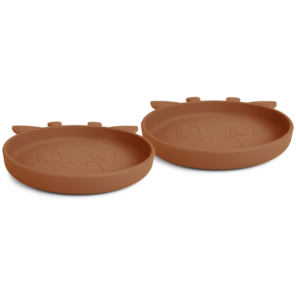 nuuroo Akila silicone plate - 2 pack Plate Caramel Café