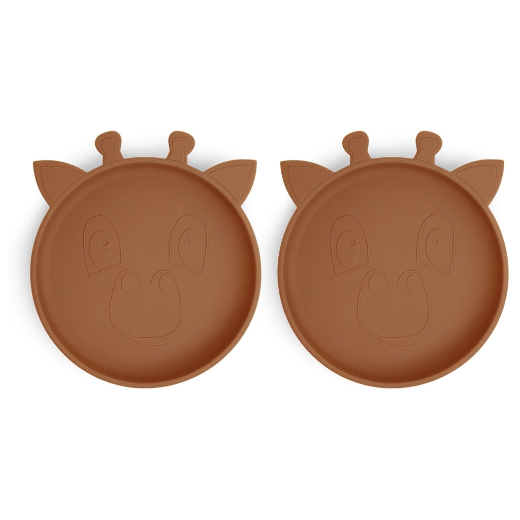 nuuroo Akila silicone plate - 2 pack Plate Caramel Café