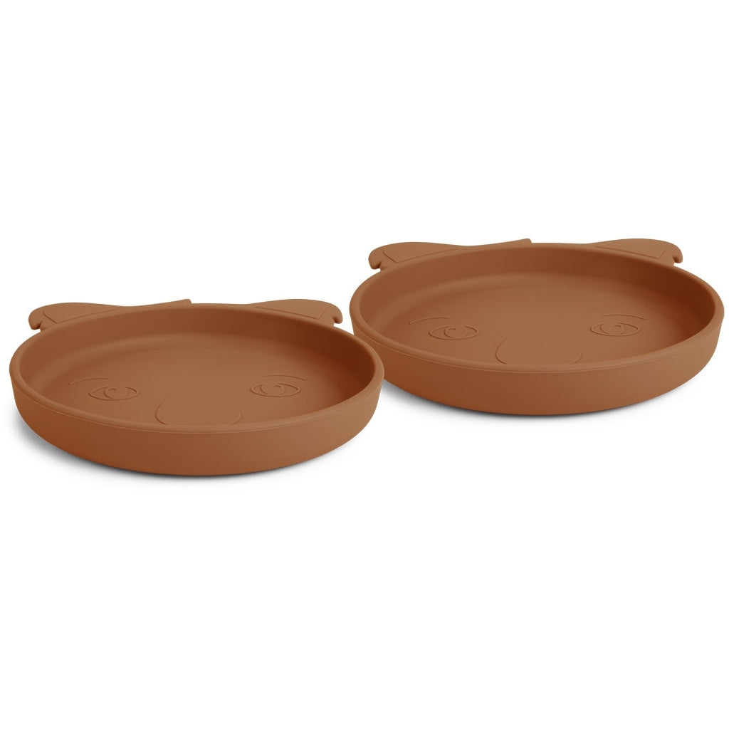 nuuroo Akila silicone plate - 2 pack Plate Caramel Café