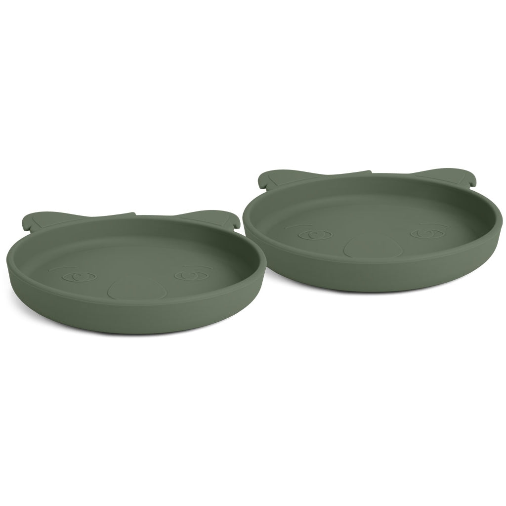 nuuroo Akila silicone plate - 2 pack Plate Dusty green