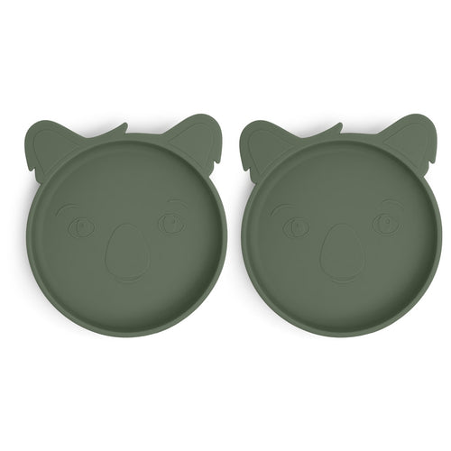 nuuroo Akila silicone plate - 2 pack Plate Dusty green