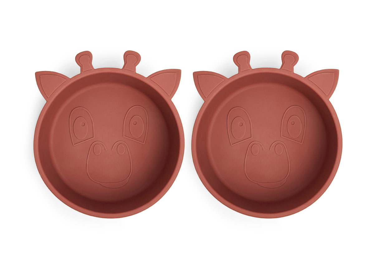 nuuroo Alex silicone deep plate - 2 pack Deep plate Mahogany