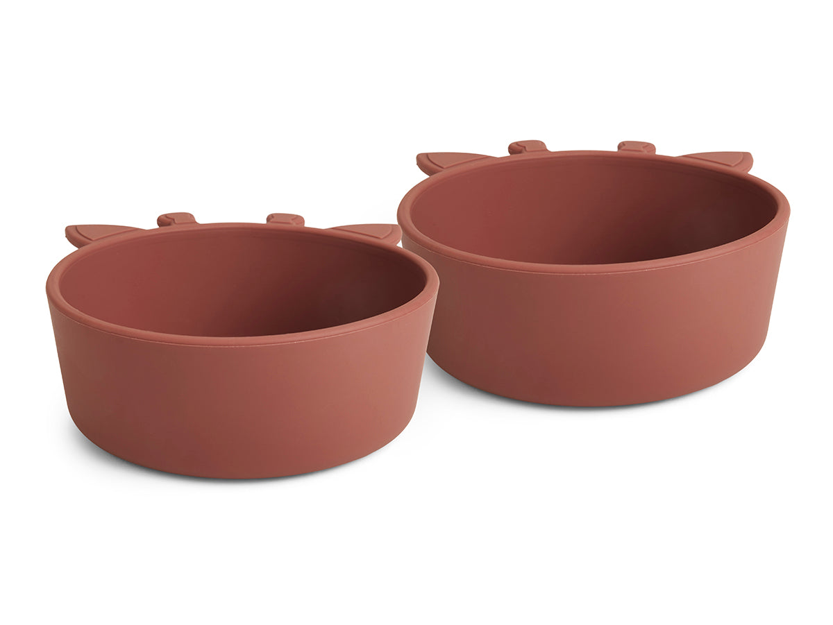 nuuroo Alex silicone deep plate - 2 pack Deep plate Mahogany