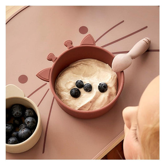 nuuroo Alex silicone deep plate - 2 pack Deep plate Mahogany