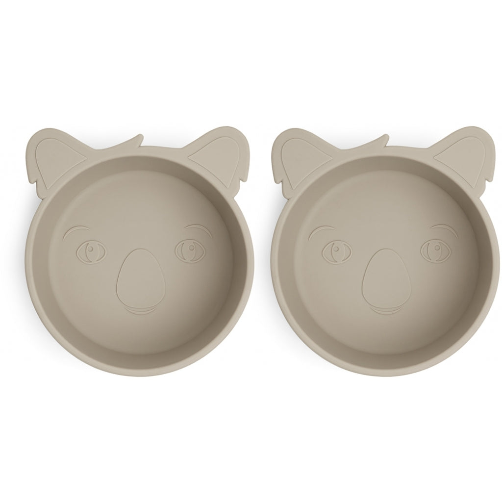 nuuroo Alex silicone deep plate - 2 pack Deep plate Cobblestone