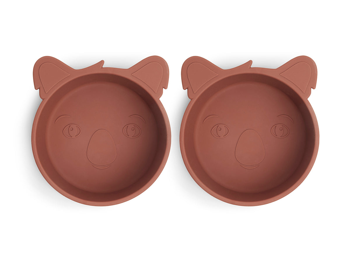 nuuroo Alex silicone deep plate - 2 pack Deep plate Mahogany