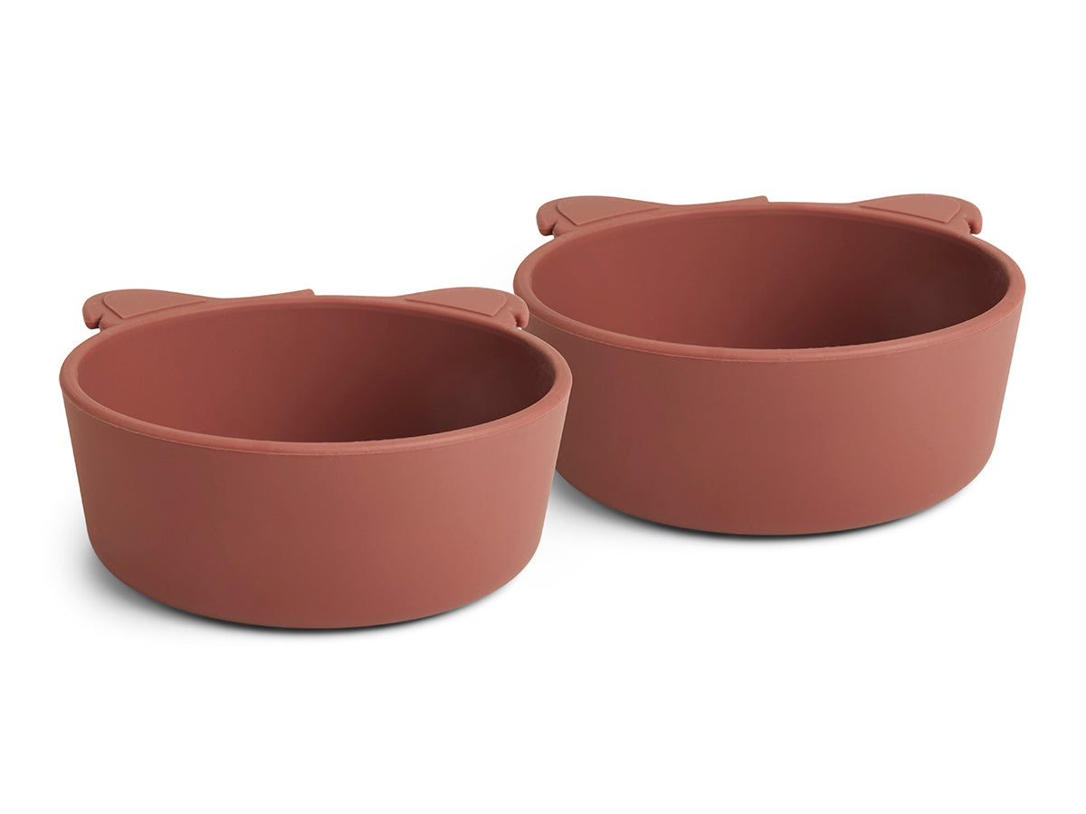 nuuroo Alex silicone deep plate - 2 pack Deep plate Mahogany