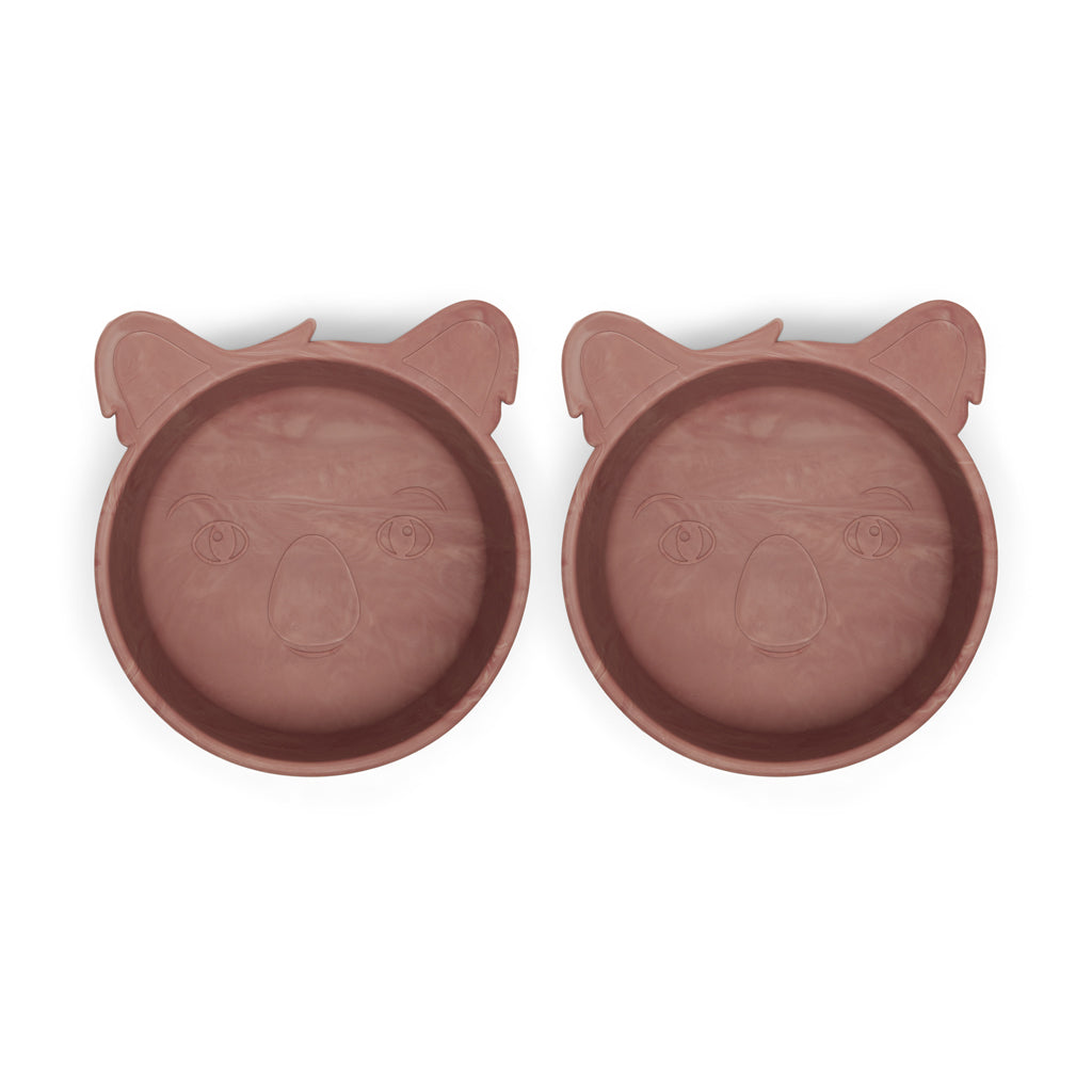 nuuroo Alex silicone deep plate - 2 pack Deep plate Red mix
