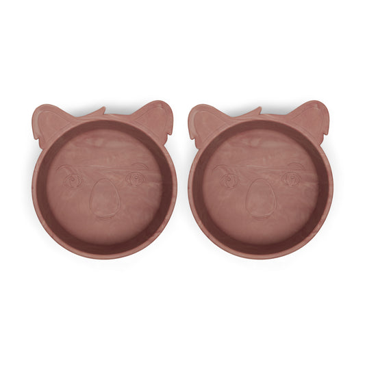 nuuroo Alex silicone deep plate - 2 pack Deep plate Red mix