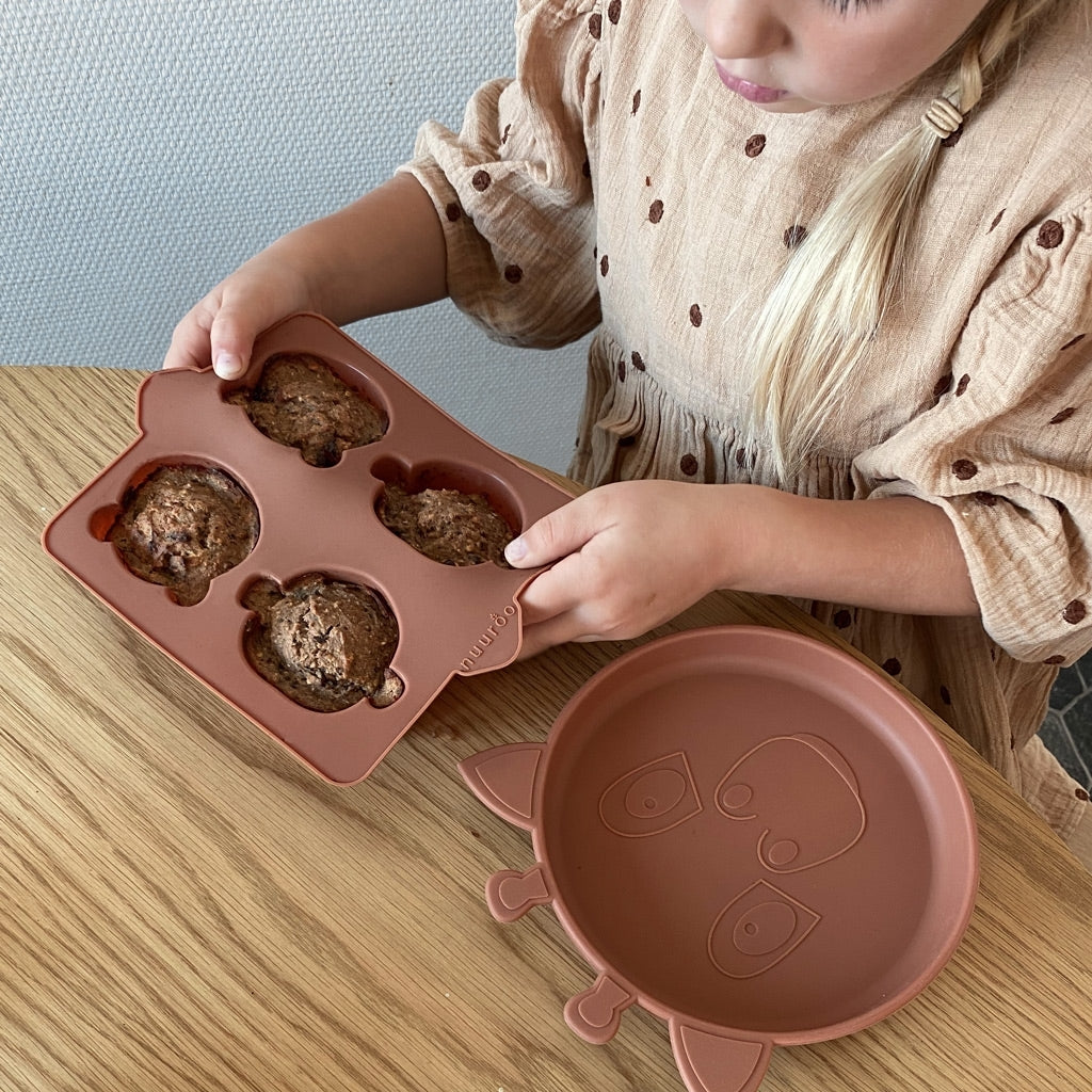 nuuroo Anan silicone baking tin - 2 pack  Caramel Café