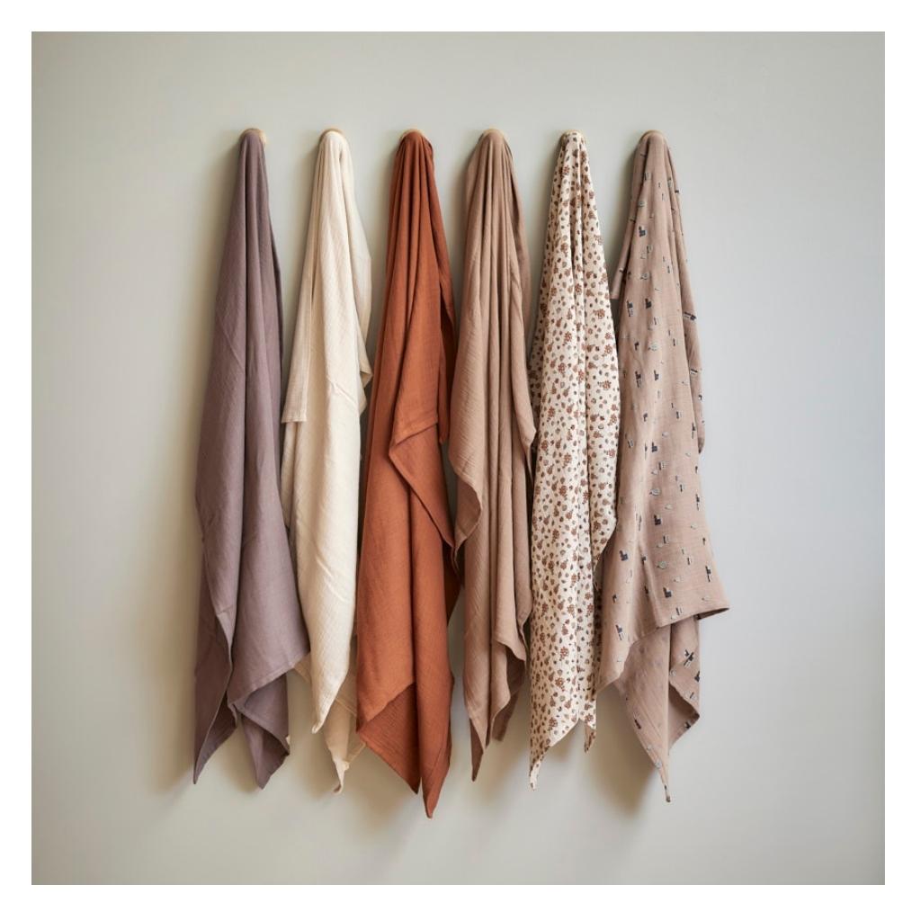 nuuroo Barri muslin swaddle Swaddle White onyx