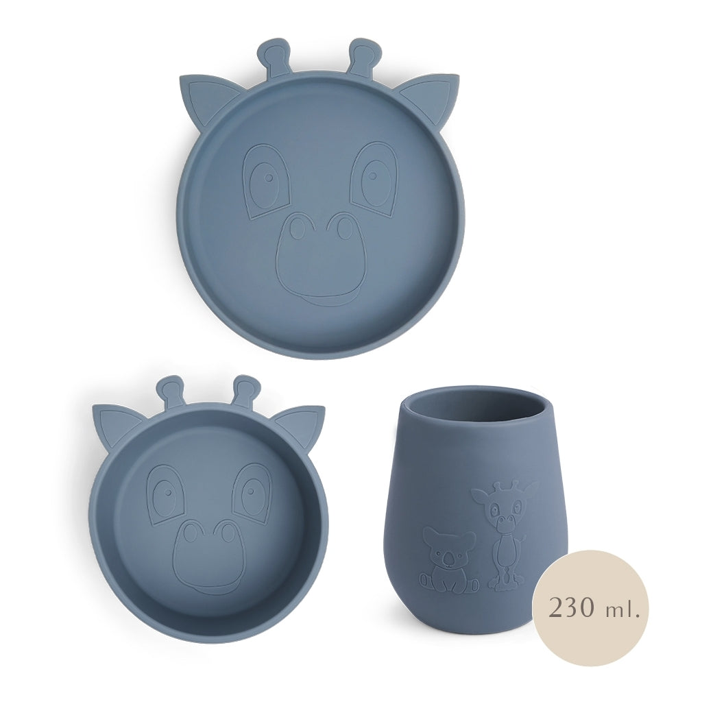 nuuroo Bo silicone dinner set 3-pack Dinner set Bering Sea