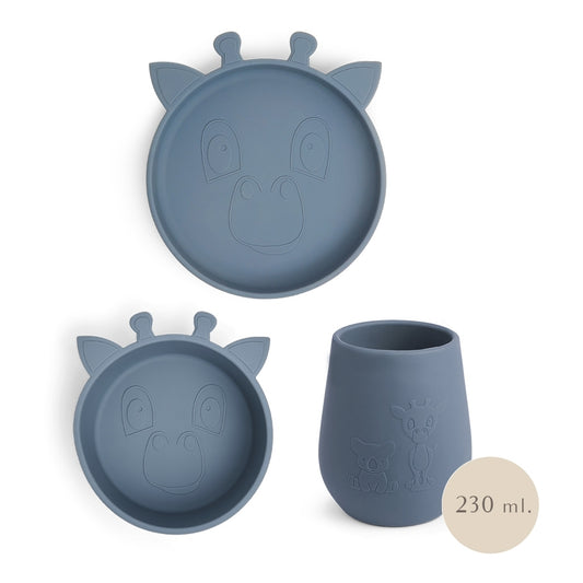 nuuroo Bo silicone dinner set 3-pack Dinner set Bering Sea