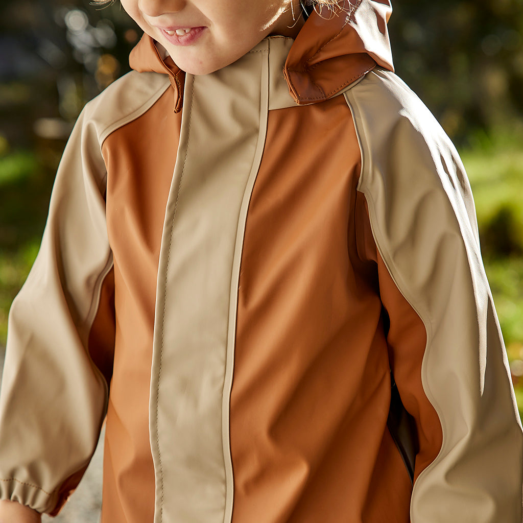 nuuroo Carla rain jacket Rain wear Cobblestone - Multi mix