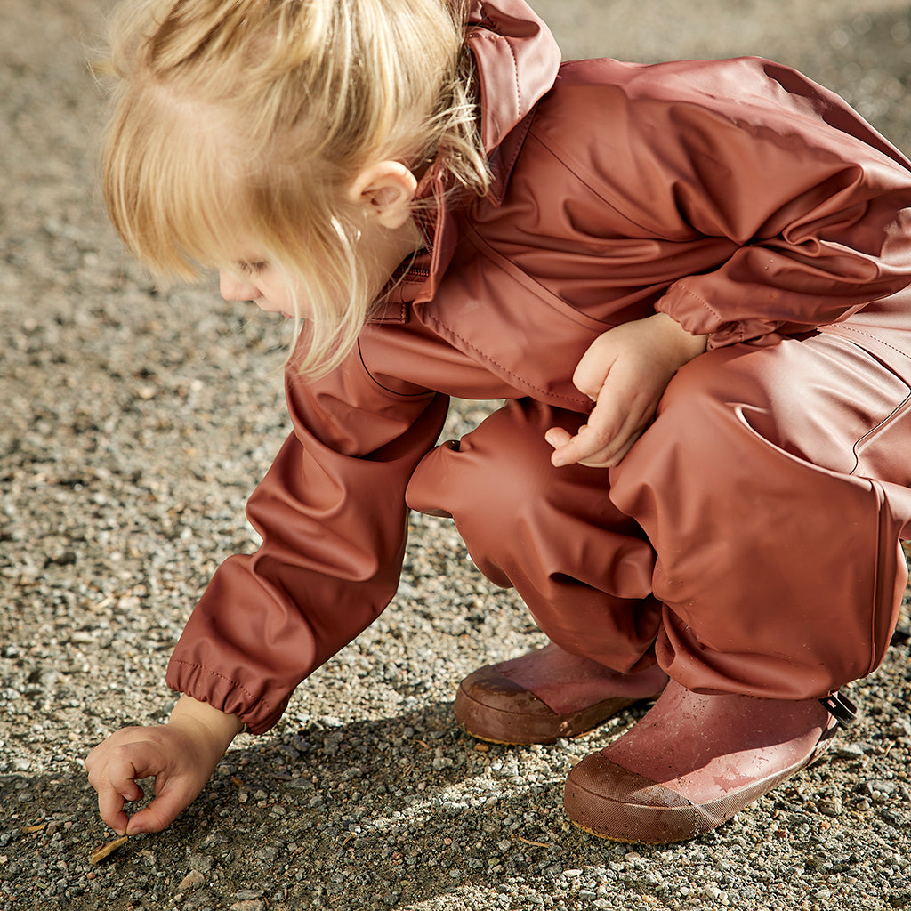 nuuroo Carla rain jacket Rain wear Mahogany