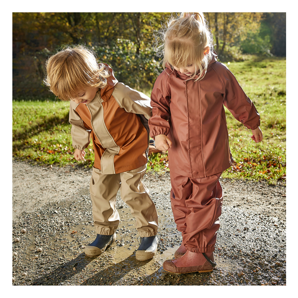 nuuroo Carla rain set - junior Rain wear Cobblestone - Multi mix