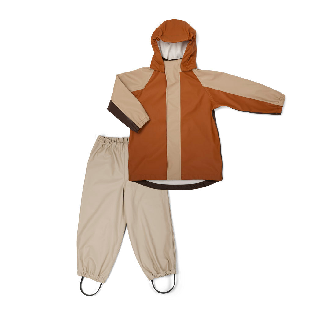 nuuroo Carla rain set - junior Rain wear Cobblestone - Multi mix