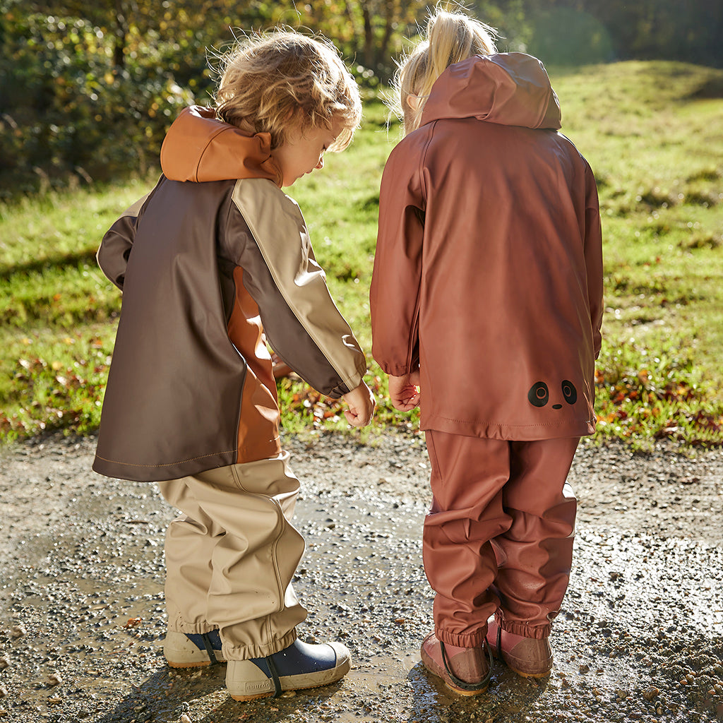nuuroo Carla rain set - mini Rain wear Mahogany